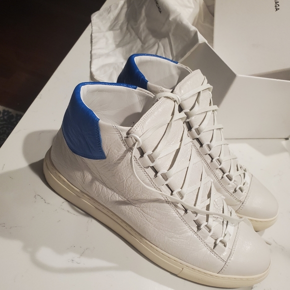 high white balenciaga arena white mens